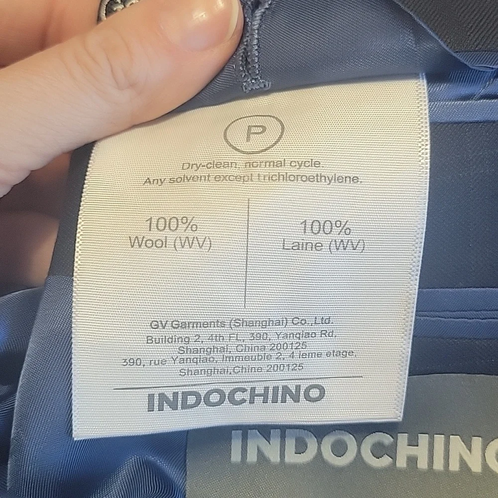 Indochino Navy Wool Blazer 44 Quiet Luxury Custom Bespoke